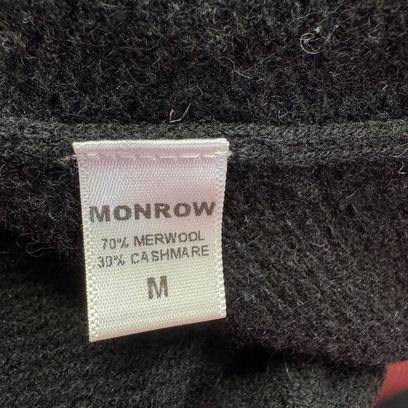 Monrow Merino Wool And Cashmere Blend Open Front Cardigan Sweater Women’s Medium - Picture 2 of 11